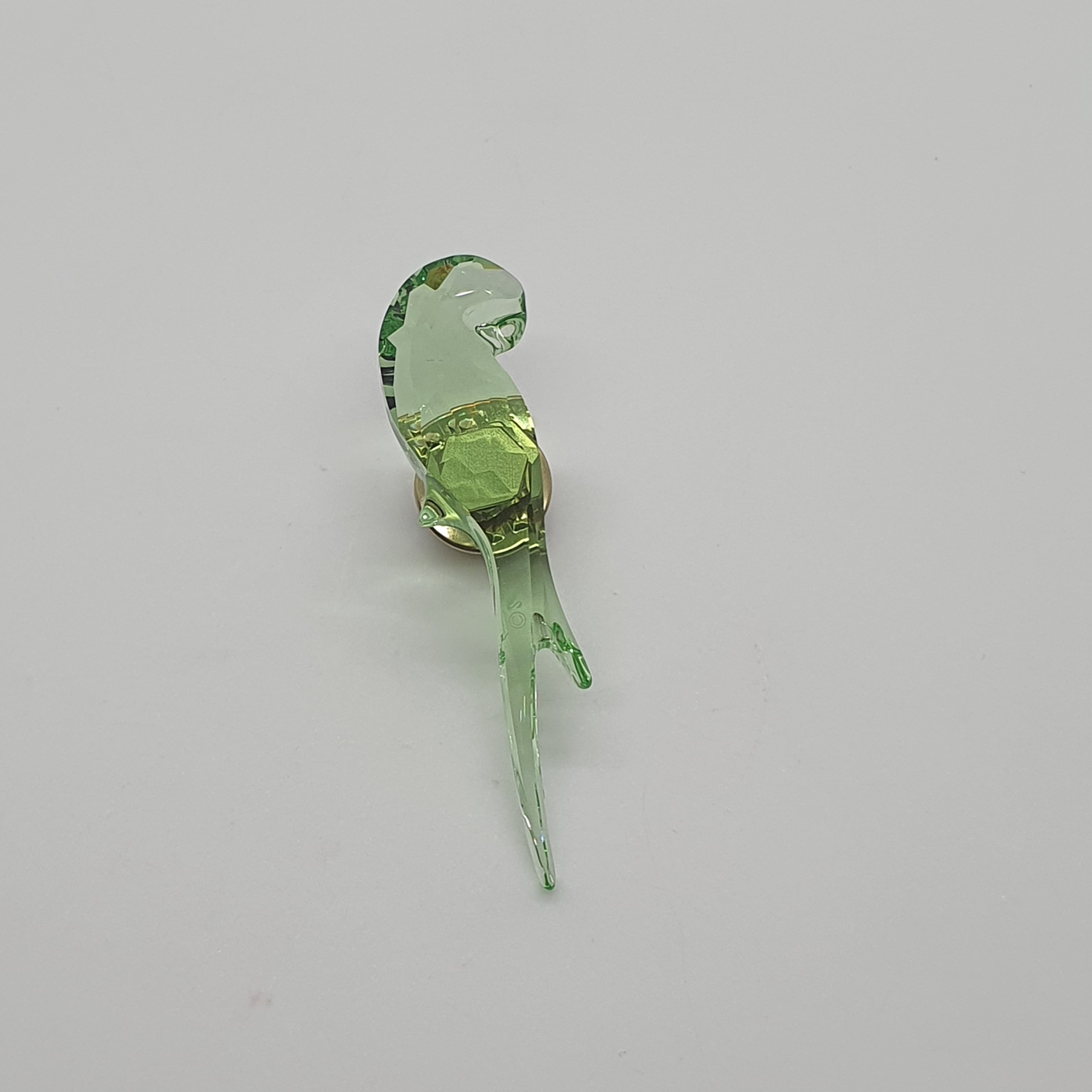 SWAROVSKI Jungle Beats Papagei Magnet Brosche Grün Klein 5557813