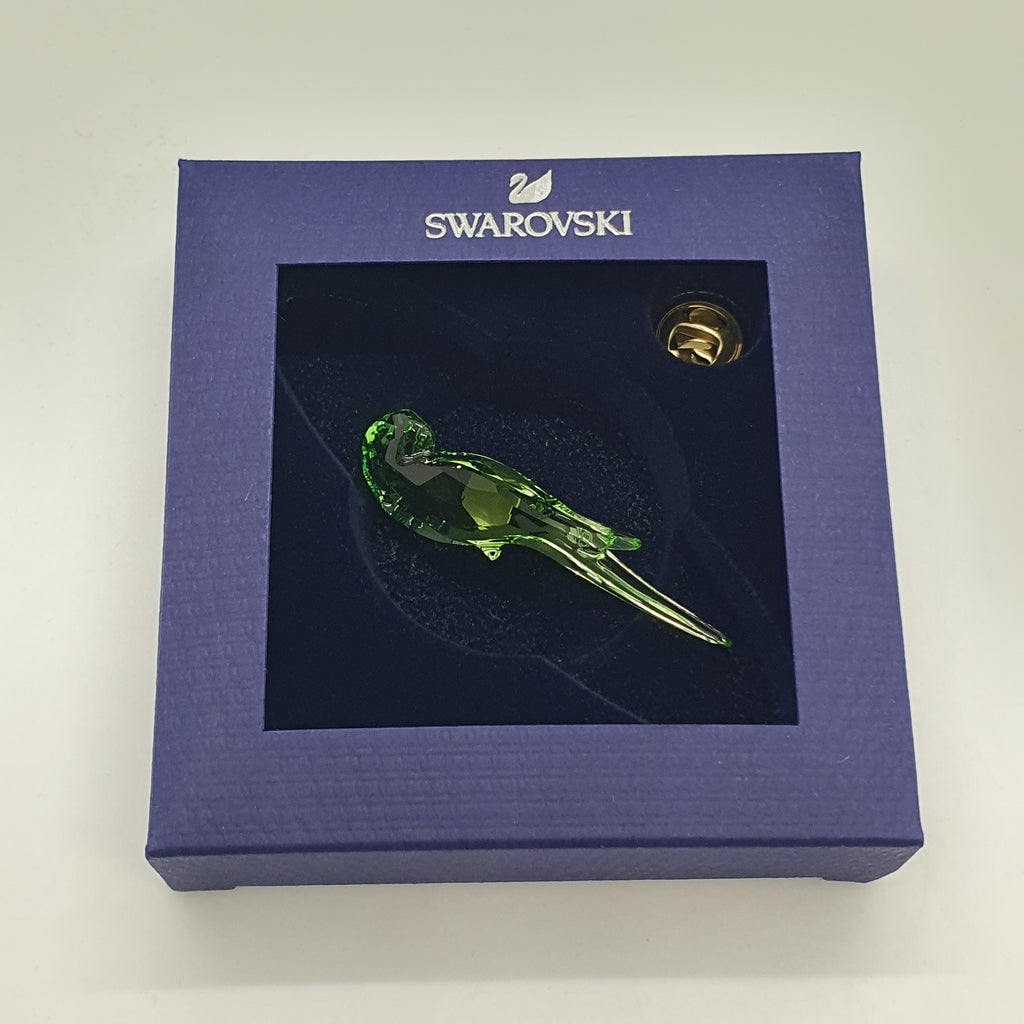 SWAROVSKI Jungle Beats Papagei Magnet Brosche Grün Klein 5557813