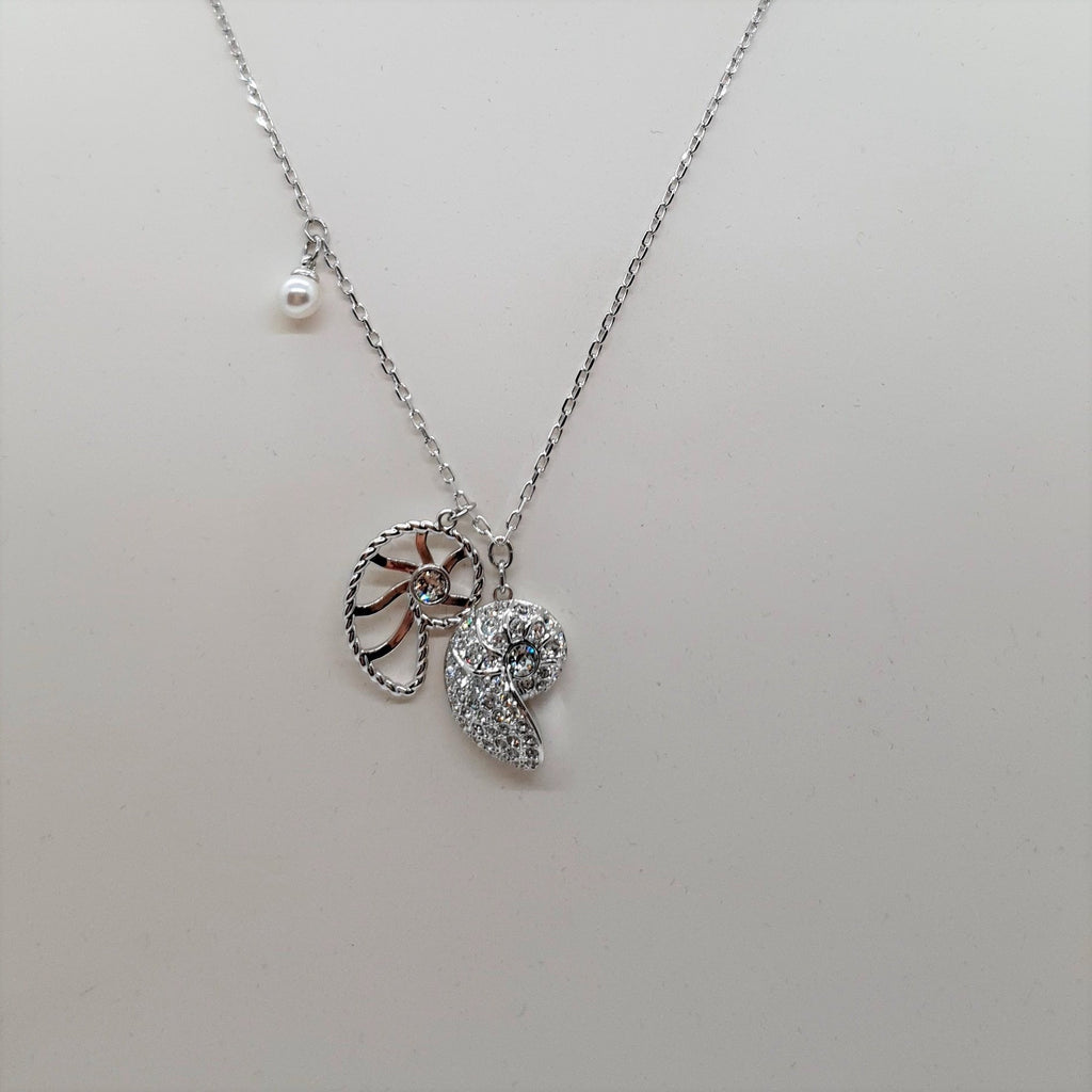 SWAROVSKI Muschel Halskette Nautilus rhodiniert 5520669