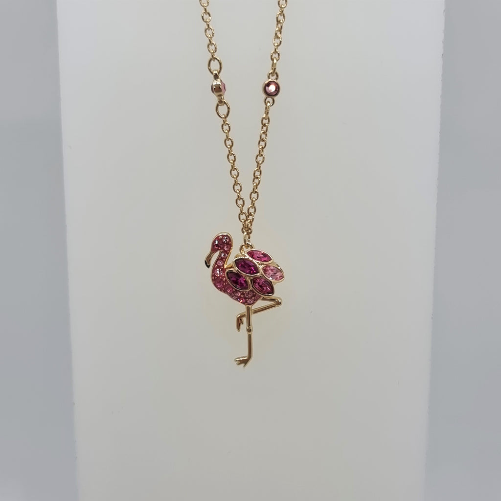 SWAROVSKI Flamingo Halskette Mehrfarbig Vergoldet 5375303