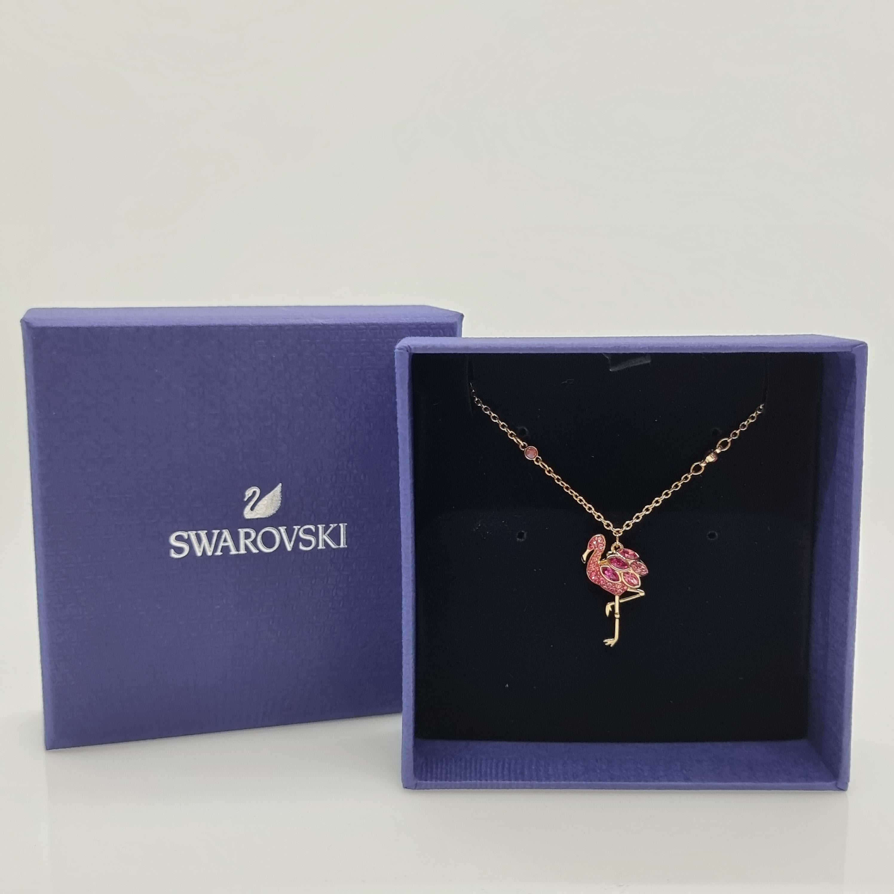 SWAROVSKI Flamingo Halskette Mehrfarbig Vergoldet 5375303