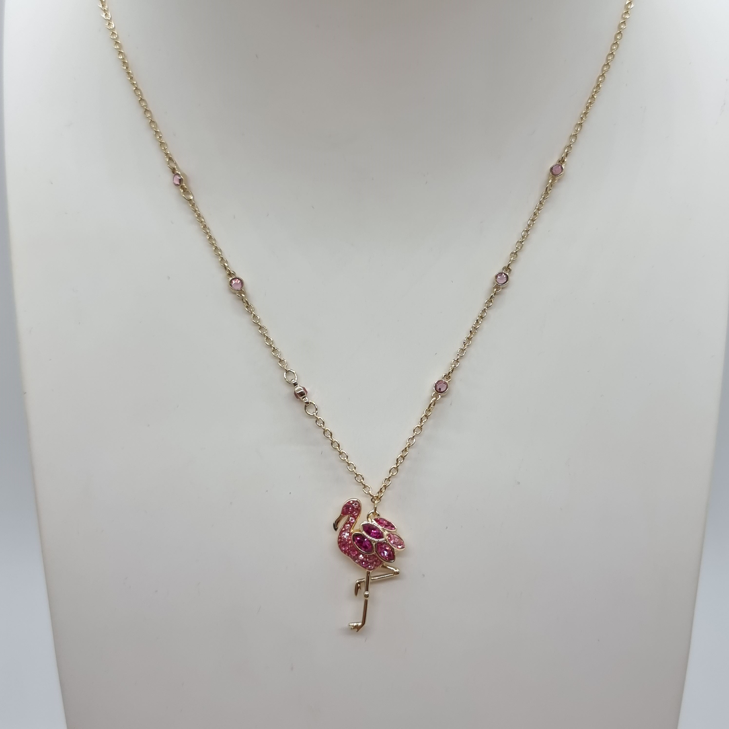 SWAROVSKI Flamingo Halskette Mehrfarbig Vergoldet 5375303
