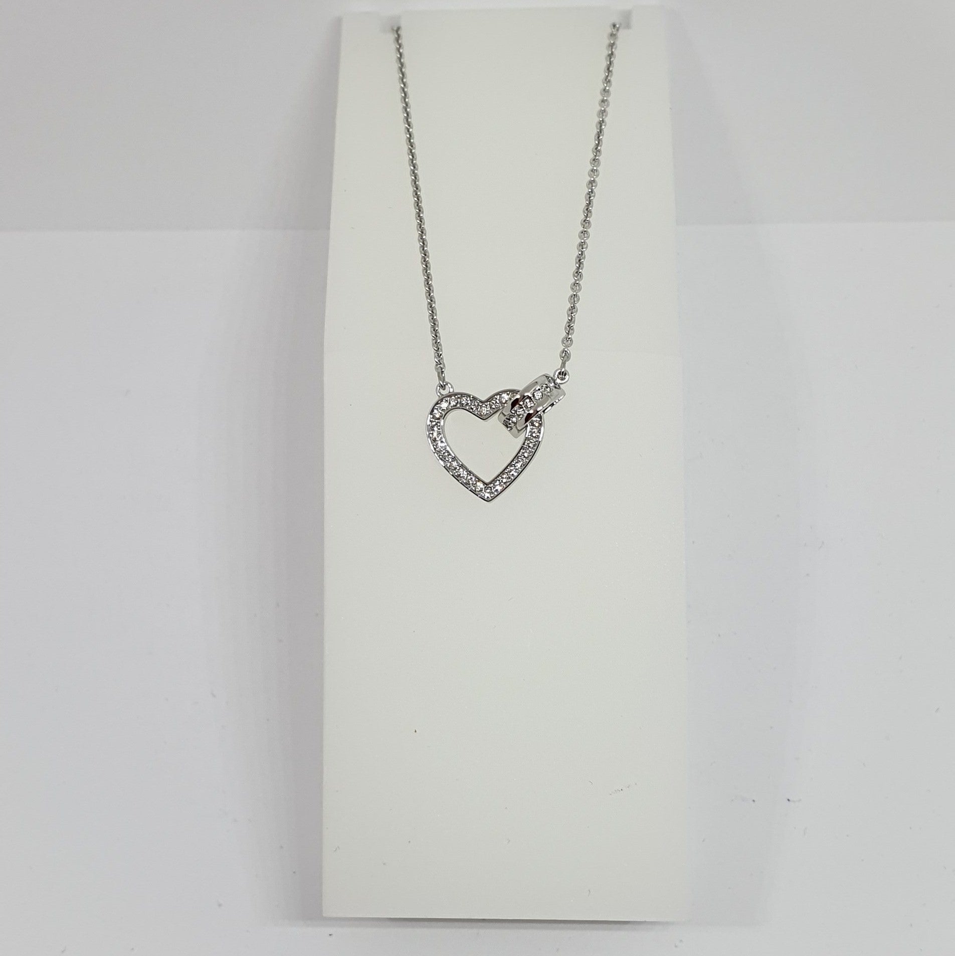 SWAROVSKI Lovely Herz Halskette, 5411122 Weiß, Franks – Shop Kristall Rhodiniert