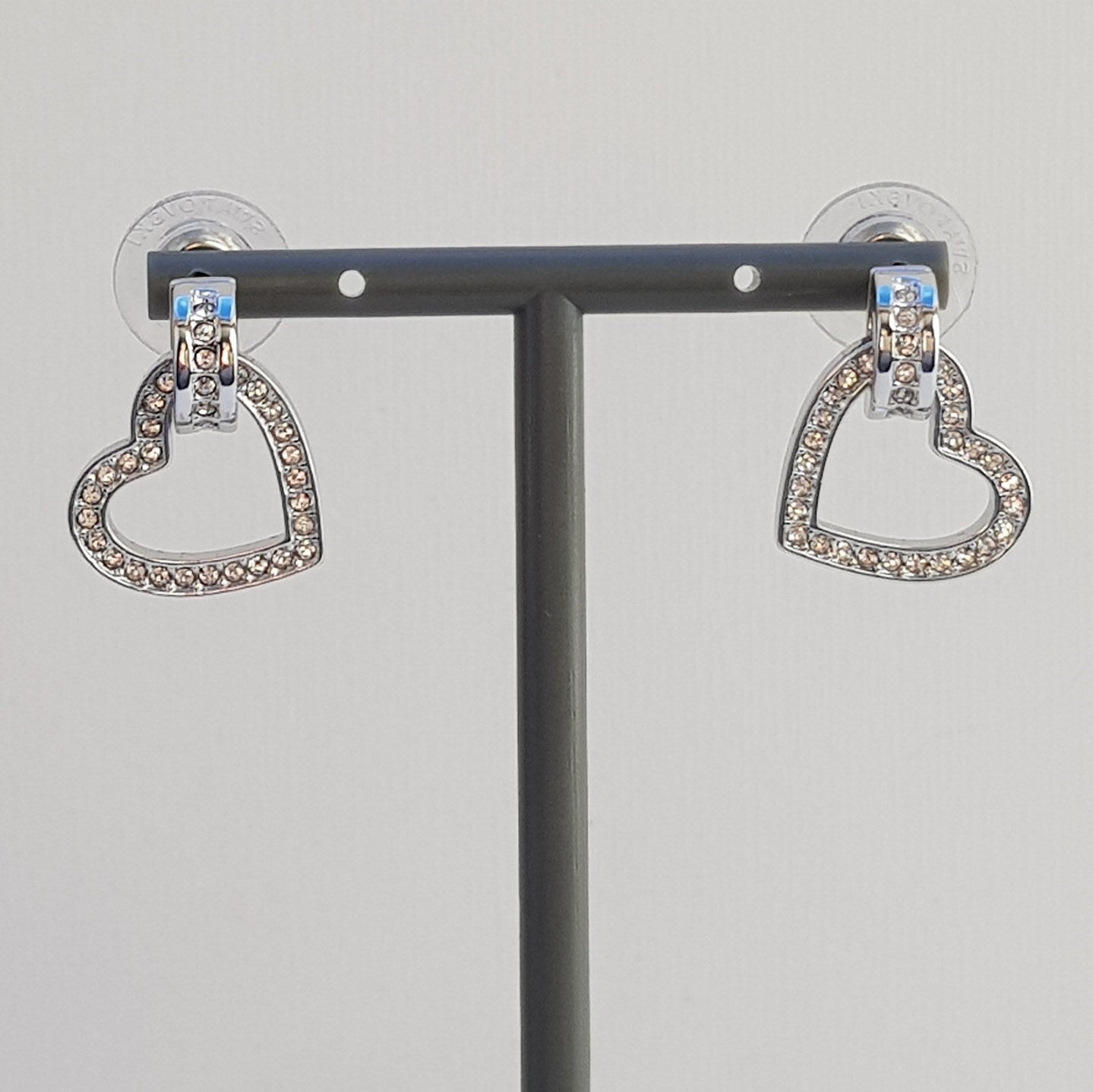 SWAROVSKI Lovely Herz Ohrringe Weiß, Rhodiniert 5466756