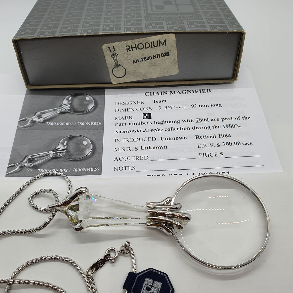SWAROVSKI Lupe mit Kette Rhodium 7800NR026