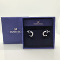 SWAROVSKI Mini Hoop Kreolen Ohrringe Blau, Rhodiniert 5073036