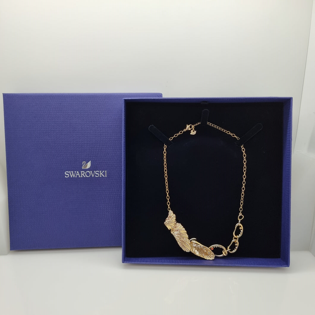 SWAROVSKI Muschel Halskette, Shell Collier Vergoldet 5520667