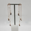 SWAROVSKI Feder Ohrringe Naughty Chandelier Roségold-Legierung