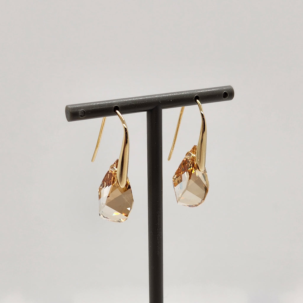 SWAROVSKI Energic Drop-Ohrhänger Braun, Goldlegierungsschicht 5616263