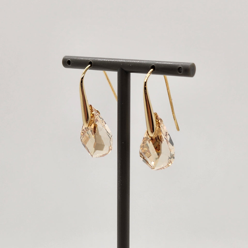 SWAROVSKI Energic Drop-Ohrhänger Braun, Goldlegierungsschicht 5616263