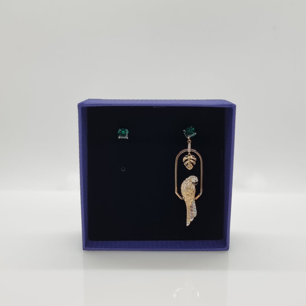 SWAROVSKI Tropical Parrot Ohrringe, mehrfarbig, vergoldet 5519255