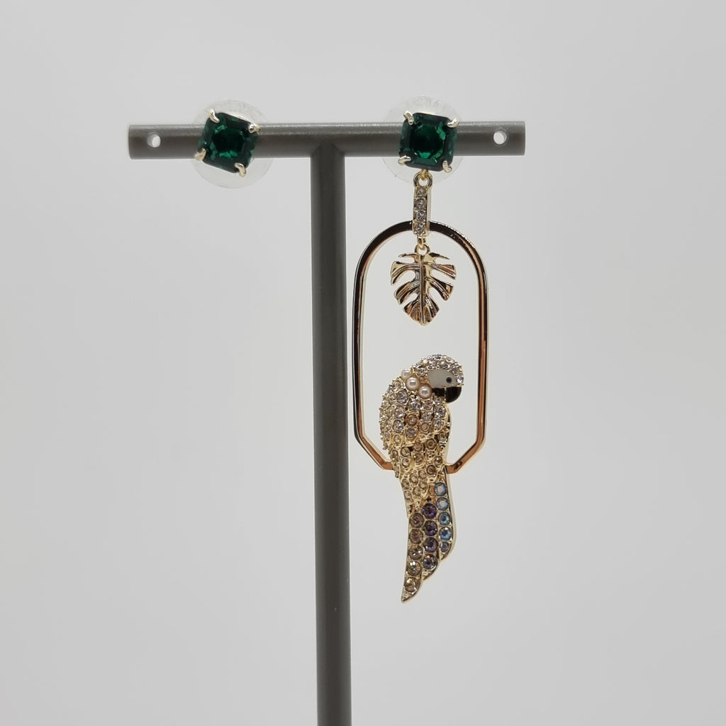 SWAROVSKI Tropical Parrot Ohrringe, mehrfarbig, vergoldet 5519255