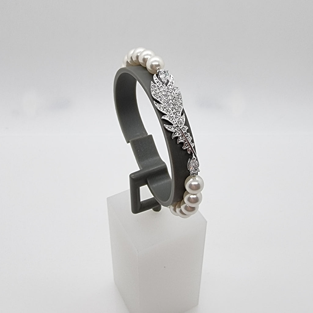 SWAROVSKI Nice Feder Armband Perlen Größe M 5646744