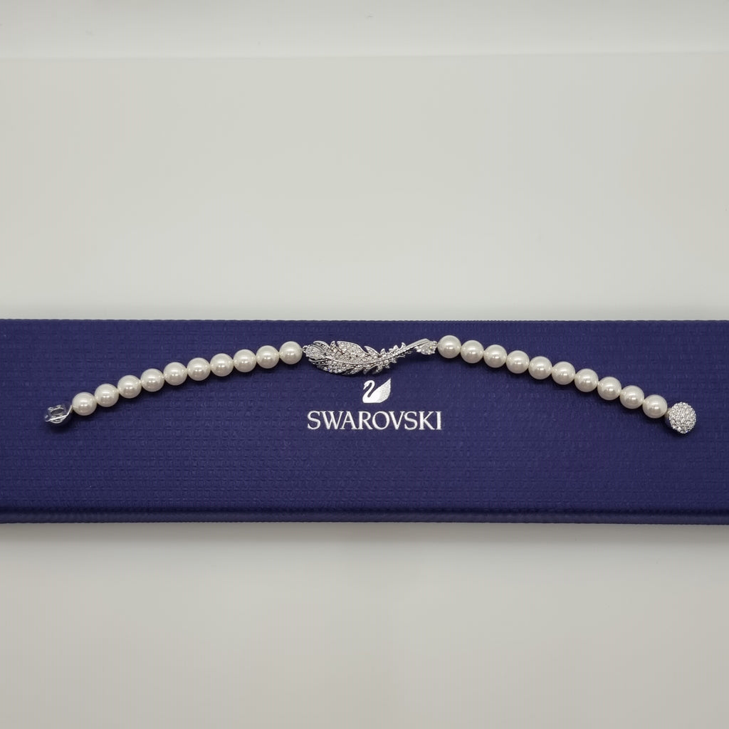SWAROVSKI Nice Feder Armband Perlen Größe M 5646744