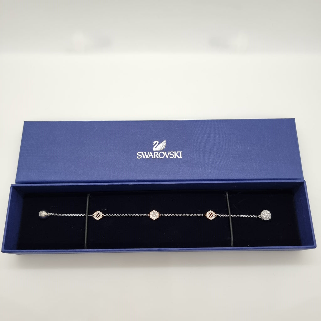 SWAROVSKI Remix Hexagon Armband Weiß, Rosévergoldet 5371191