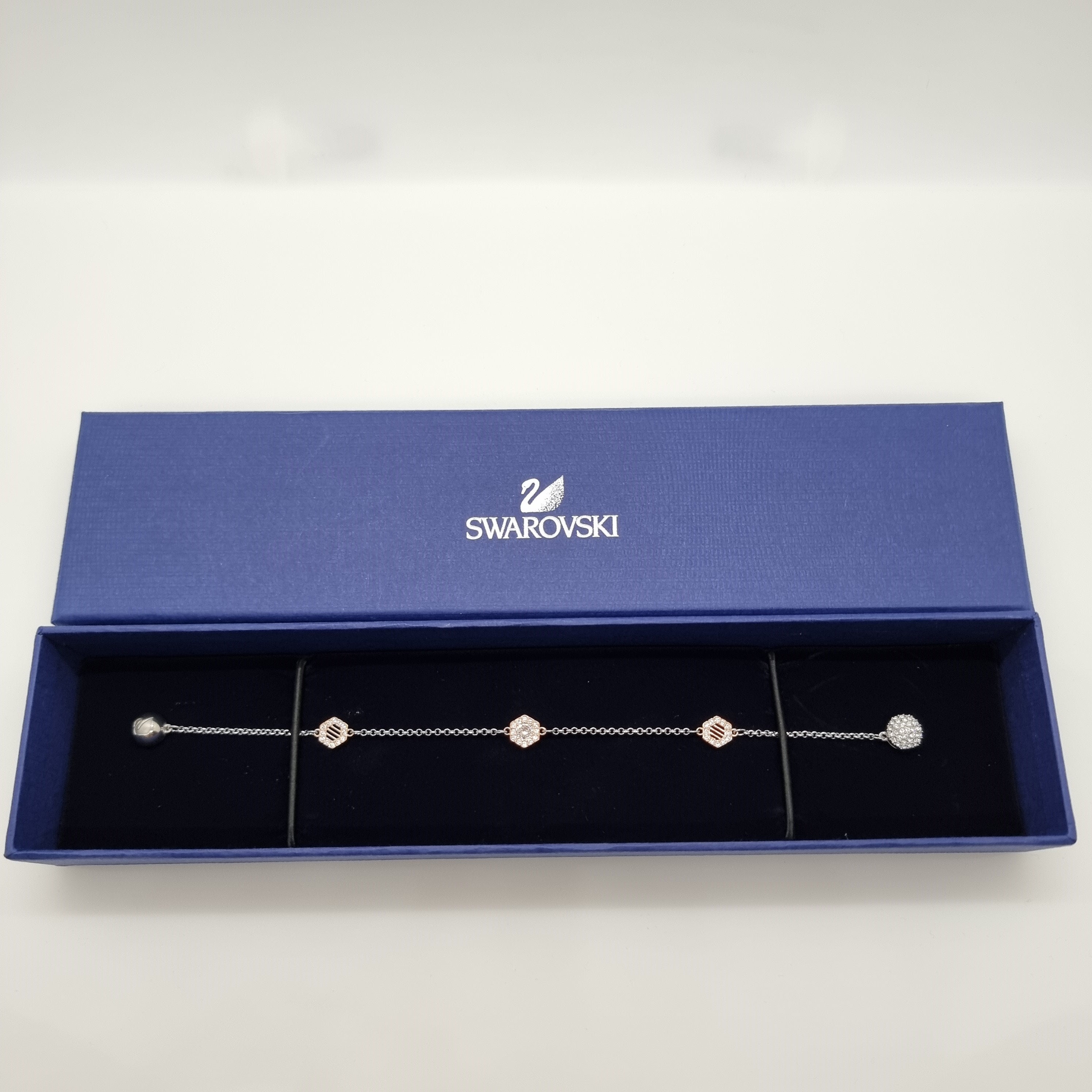 SWAROVSKI Remix Hexagon Armband Weiß, Rosévergoldet 5371191