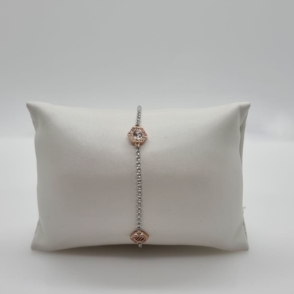 SWAROVSKI Remix Hexagon Armband Weiß, Rosévergoldet 5371191