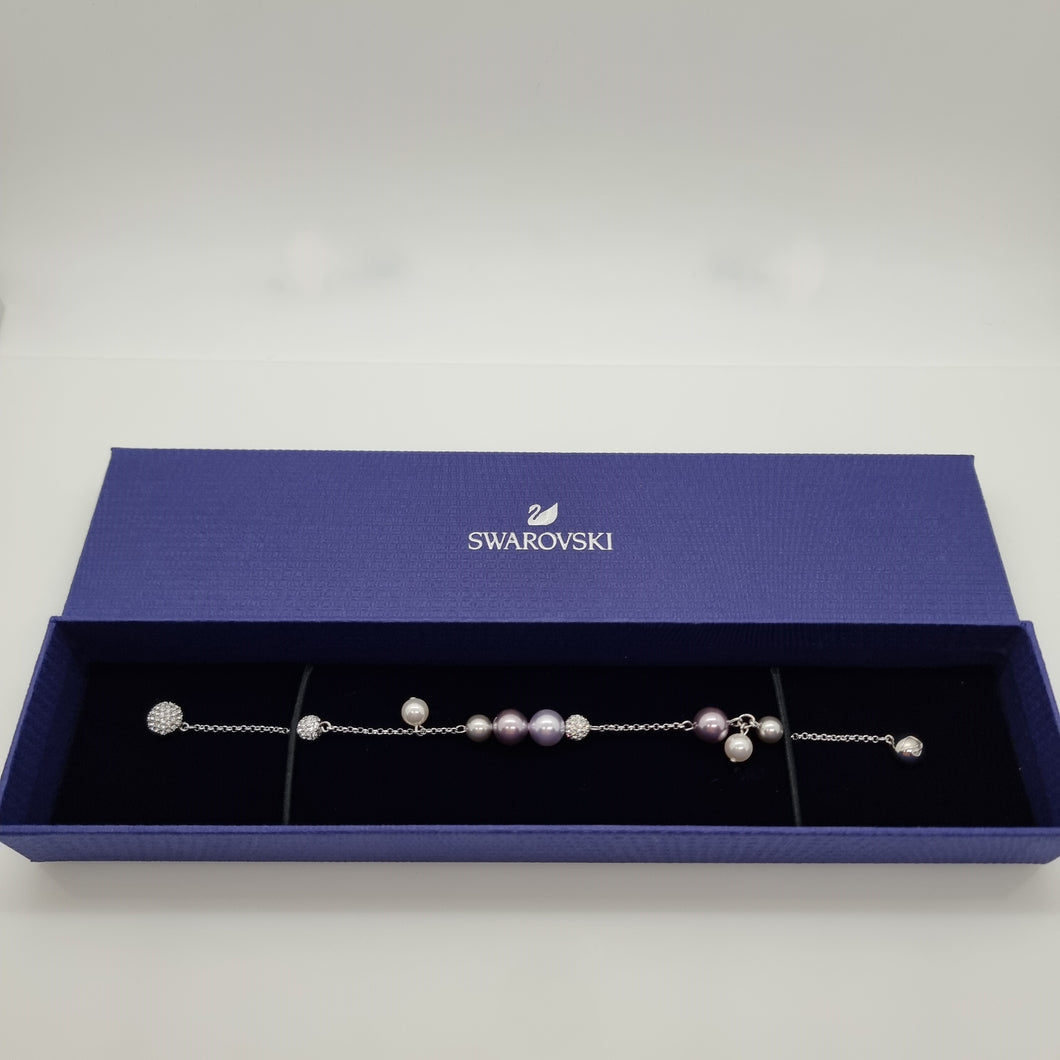 SWAROVSKI Remix Pearl Armband Perlen Lila Größe M 5463191