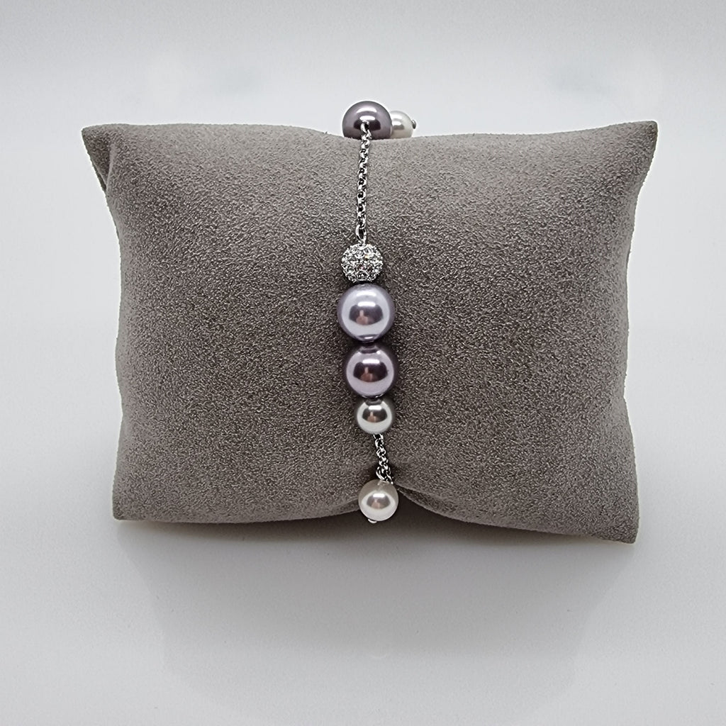 SWAROVSKI Remix Pearl Armband Perlen Lila Größe M 5463191