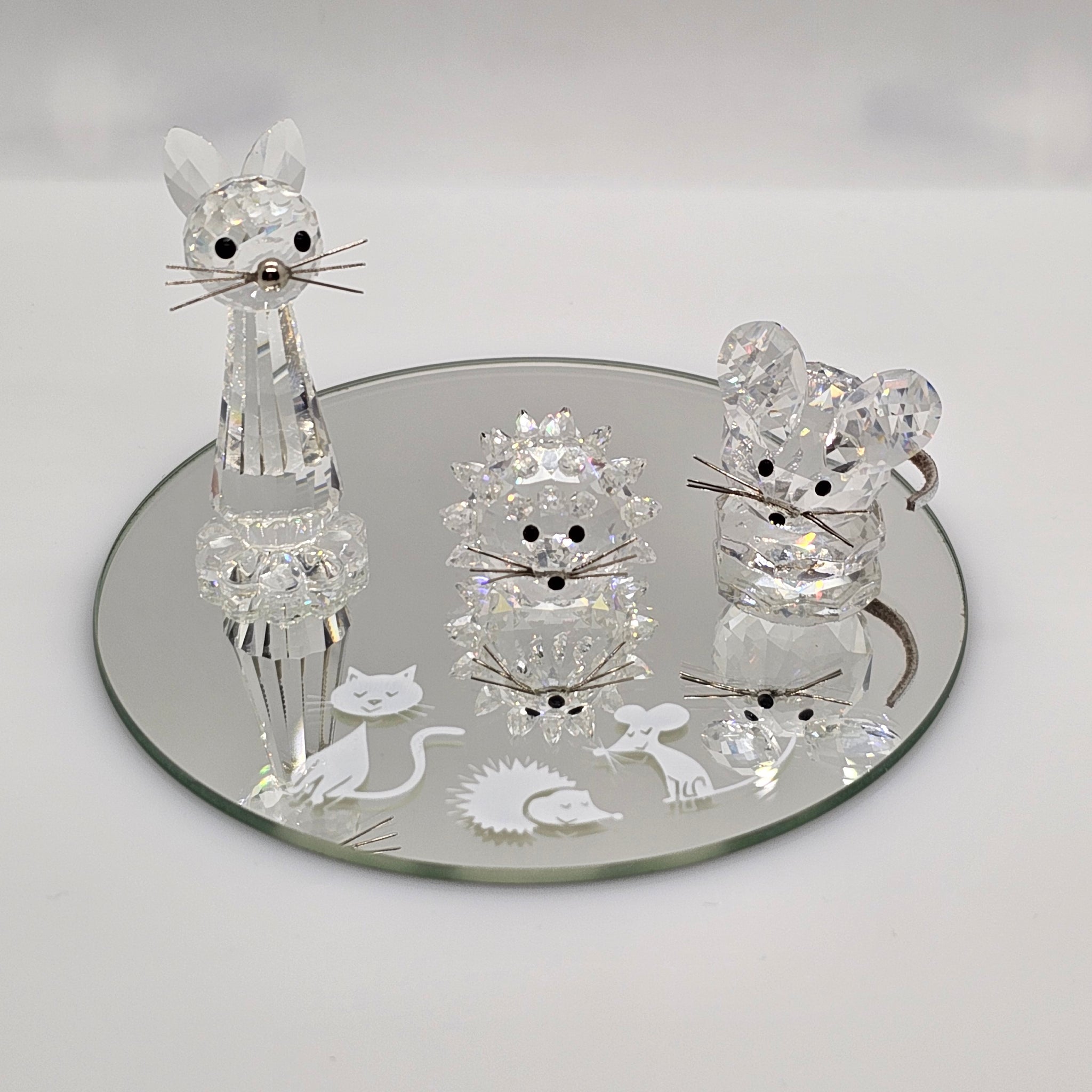 Replika SWAROVSKI Katze Maus Starter Set Igel Franks Shop Kristall –