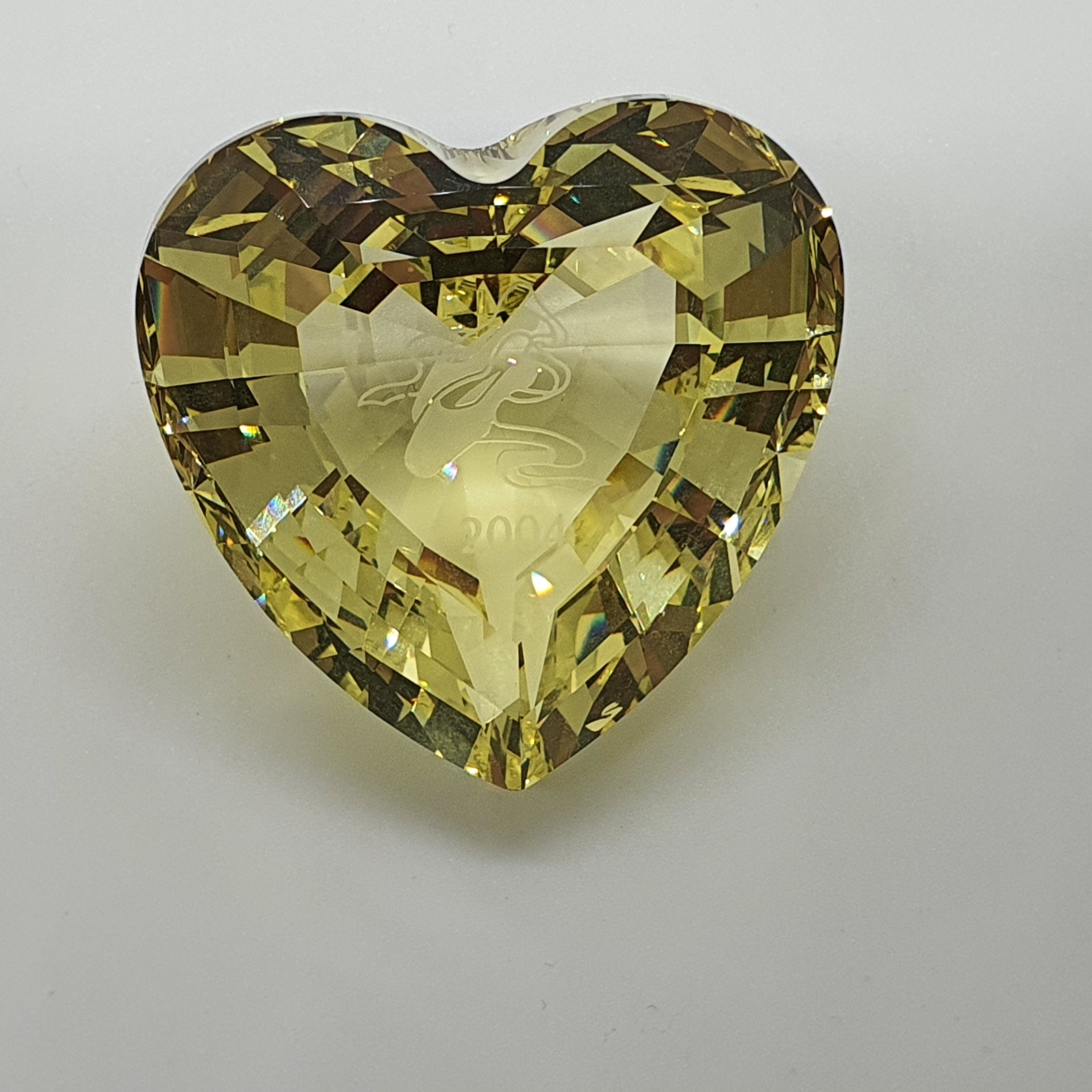 SWAROVSKI SCS Jahresfigur 2004 Anna Herz Gelb 662036