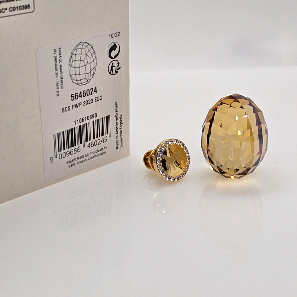 SWAROVSKI SCS Straußenei Makena + Pin Gepard Mehira 2023 EVENT 5646024