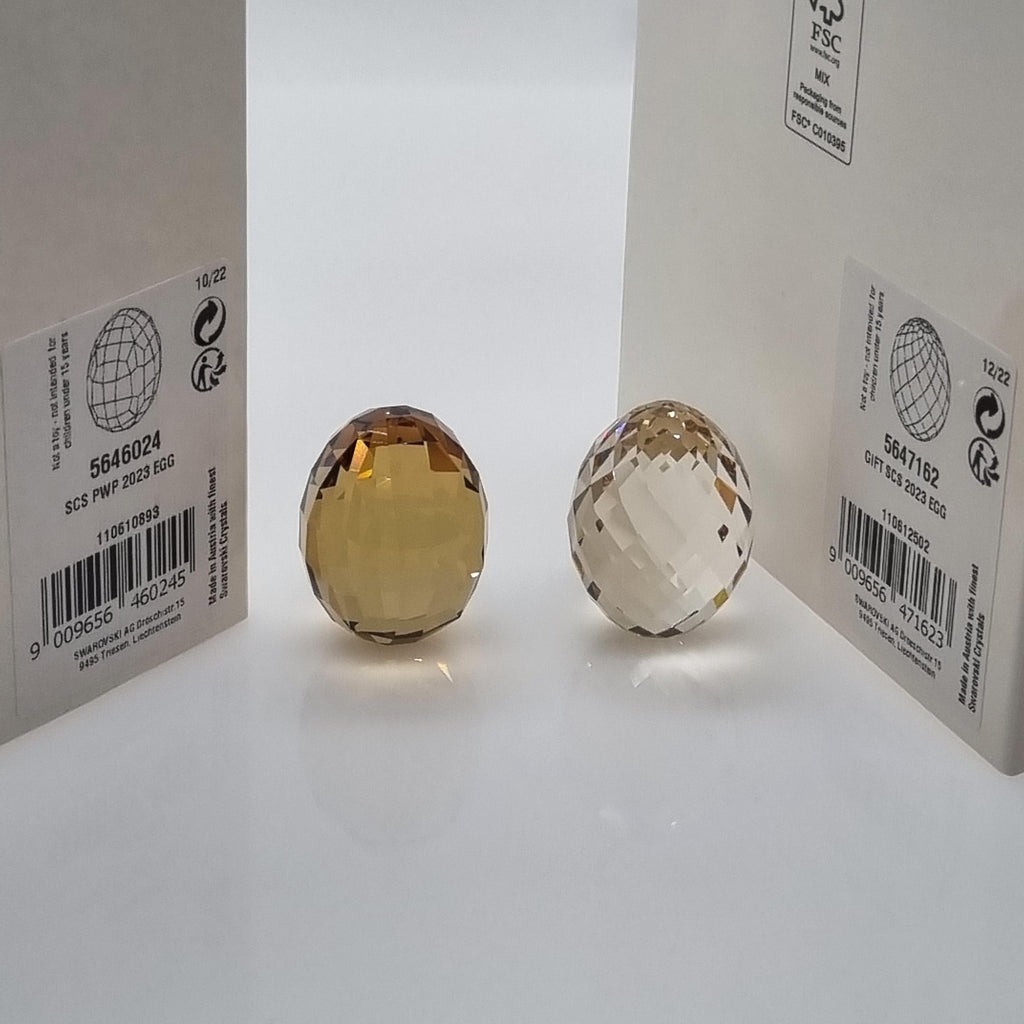 SWAROVSKI SCS Straußenei Makena 2 Stück EVENT und Member 5647162 5646024
