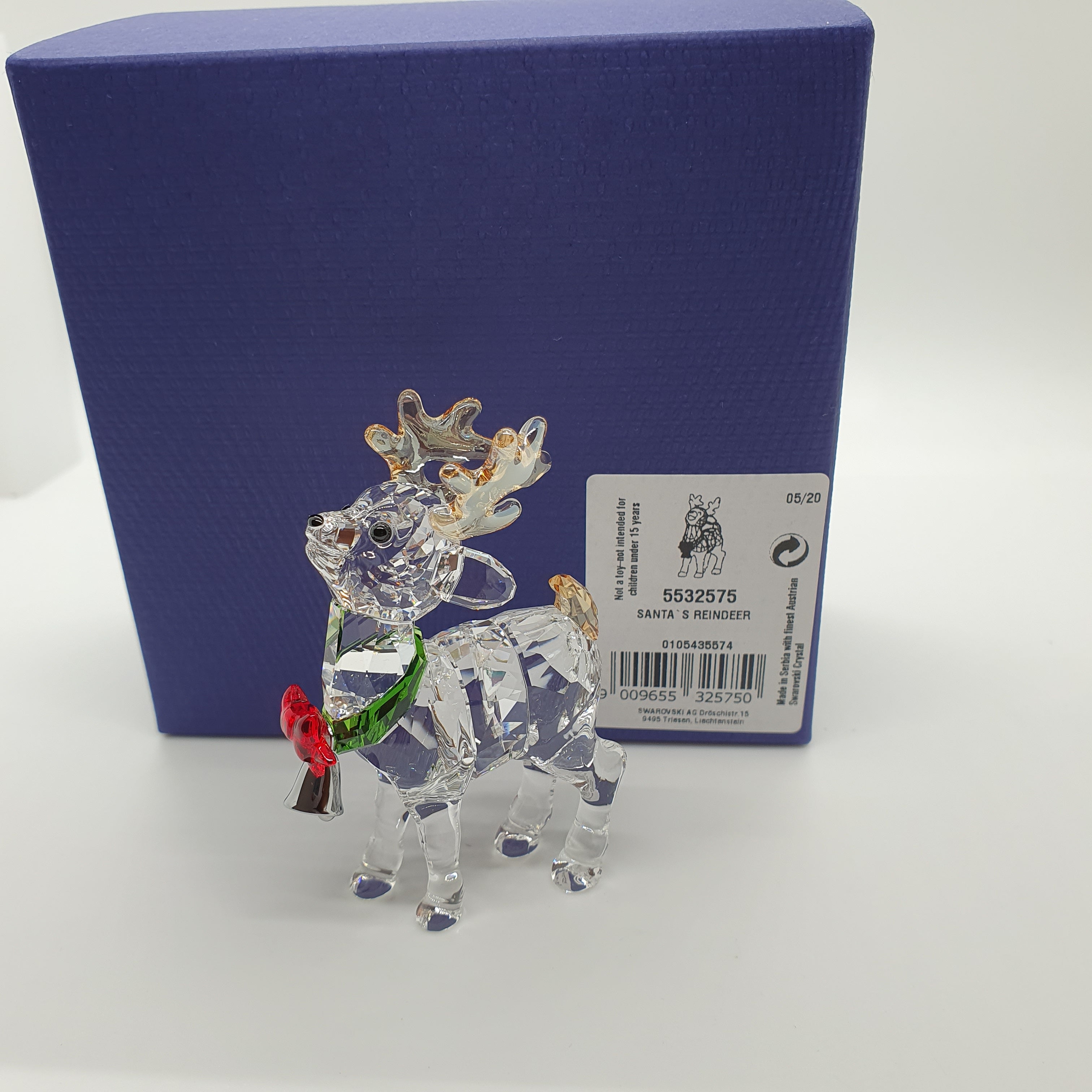 SWAROVSKI Santas Rentier mit Glocke 5532575