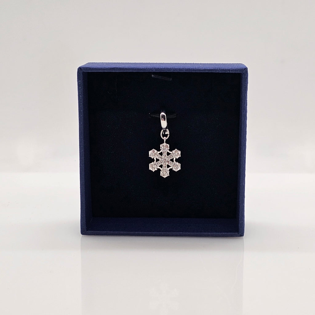 SWAROVSKI Schneeflocke Stern Charm Anhänger