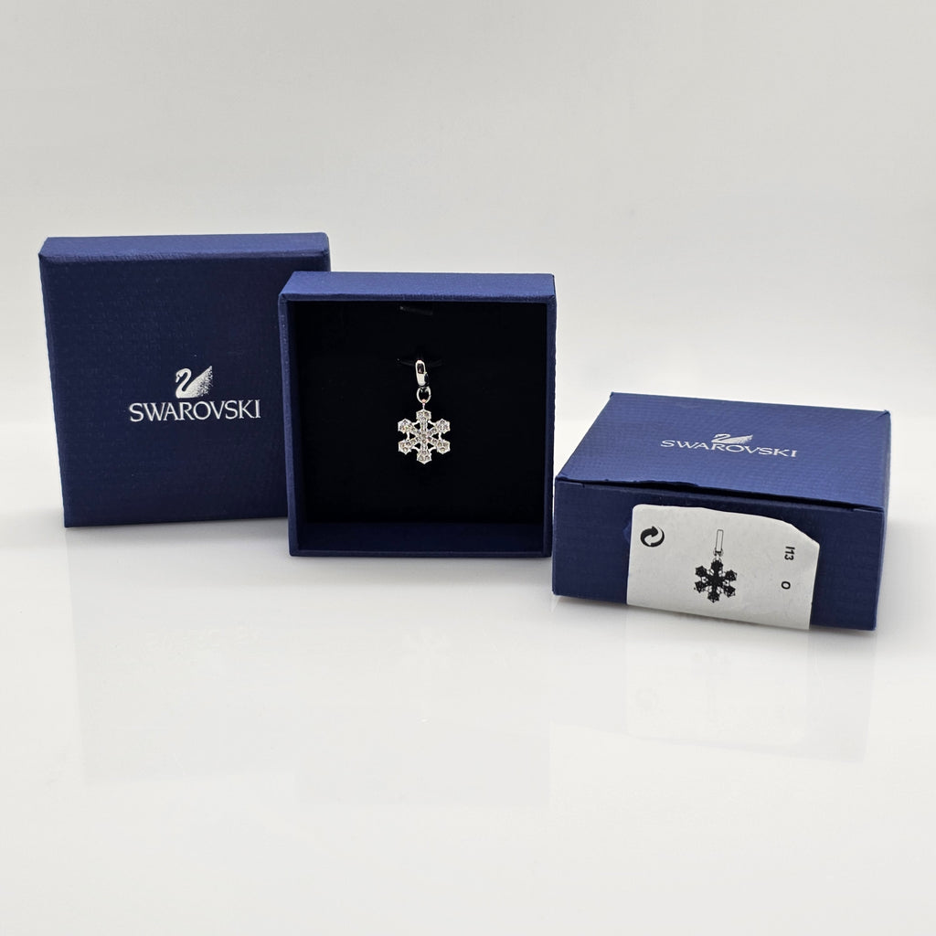 SWAROVSKI Schneeflocke Stern Charm Anhänger