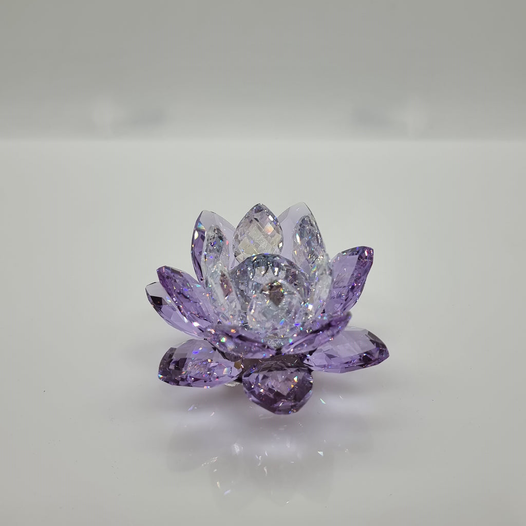 SWAROVSKI Seerose Kerzenhalter Violett-Lila 5066011 oU