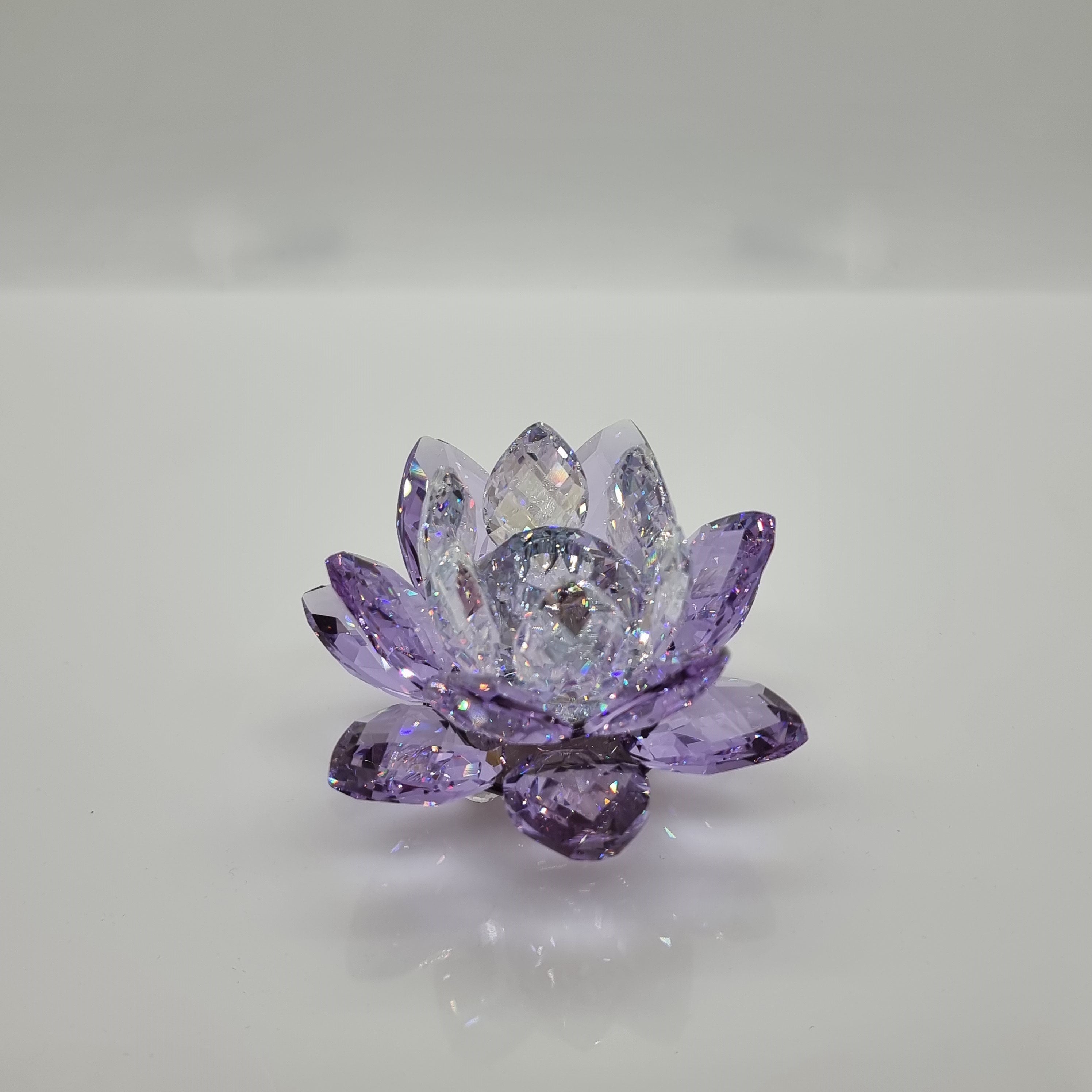 SWAROVSKI Seerose Kerzenhalter Violett-Lila 5066011 oU