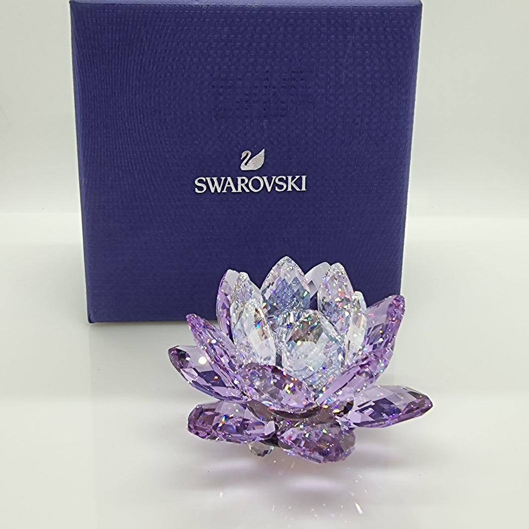 SWAROVSKI Seerose Kerzenhalter Violett-Lila 5066011 oU