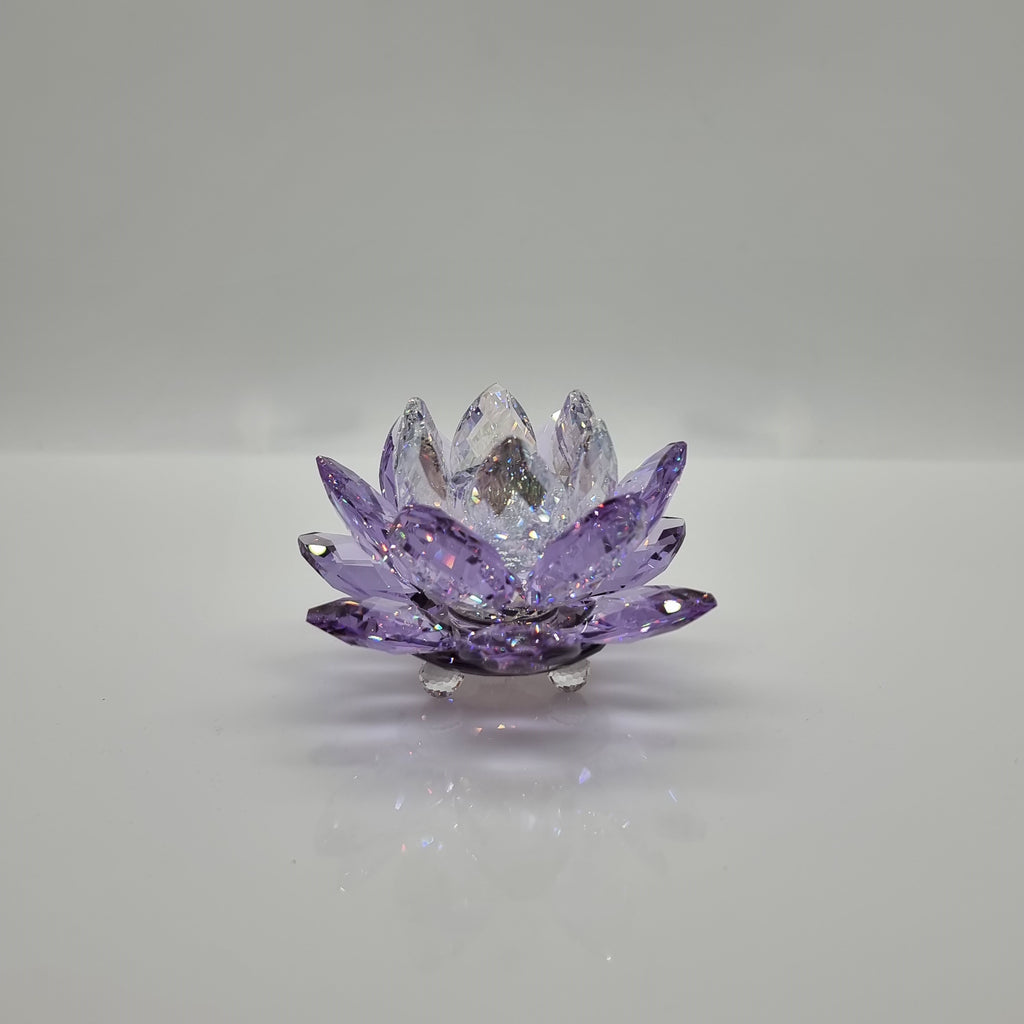 SWAROVSKI Seerose Kerzenhalter Violett-Lila 5066011 oU