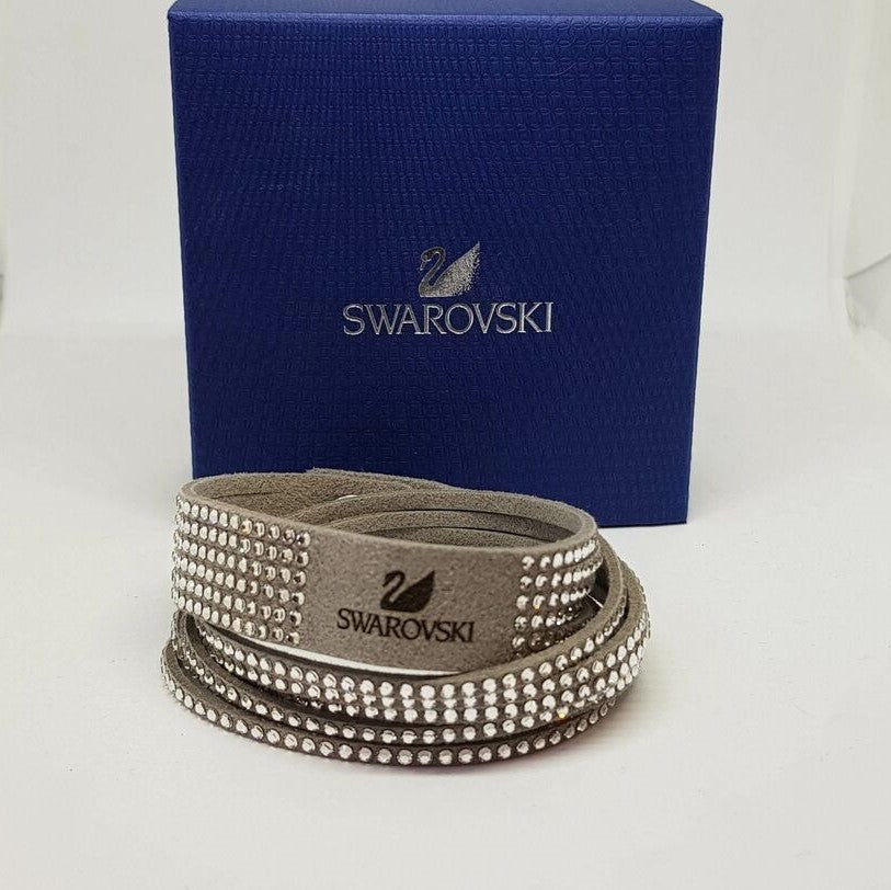 SWAROVSKI Slake Armband Grau Silber Sonderausgabe