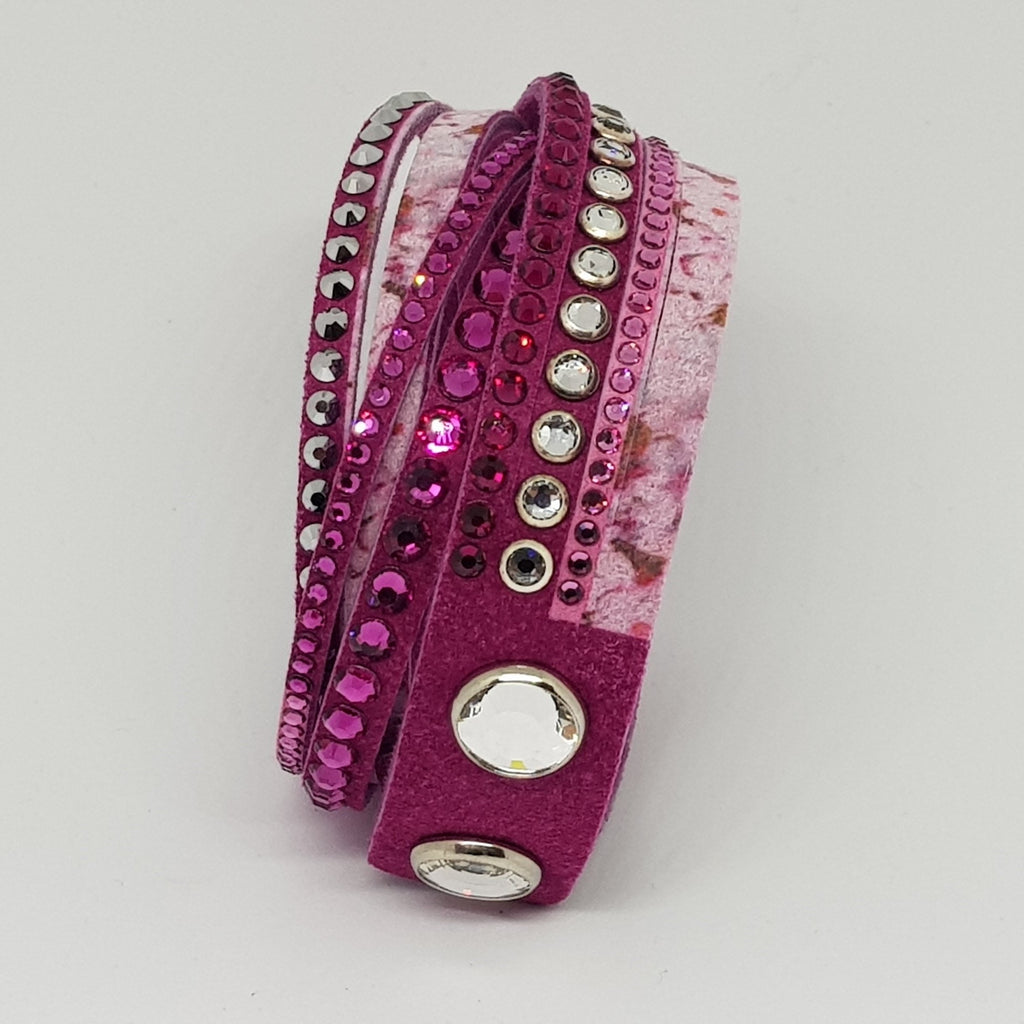 SWAROVSKI Slake Print Armband, Mehrfarbig Rosa 5253046