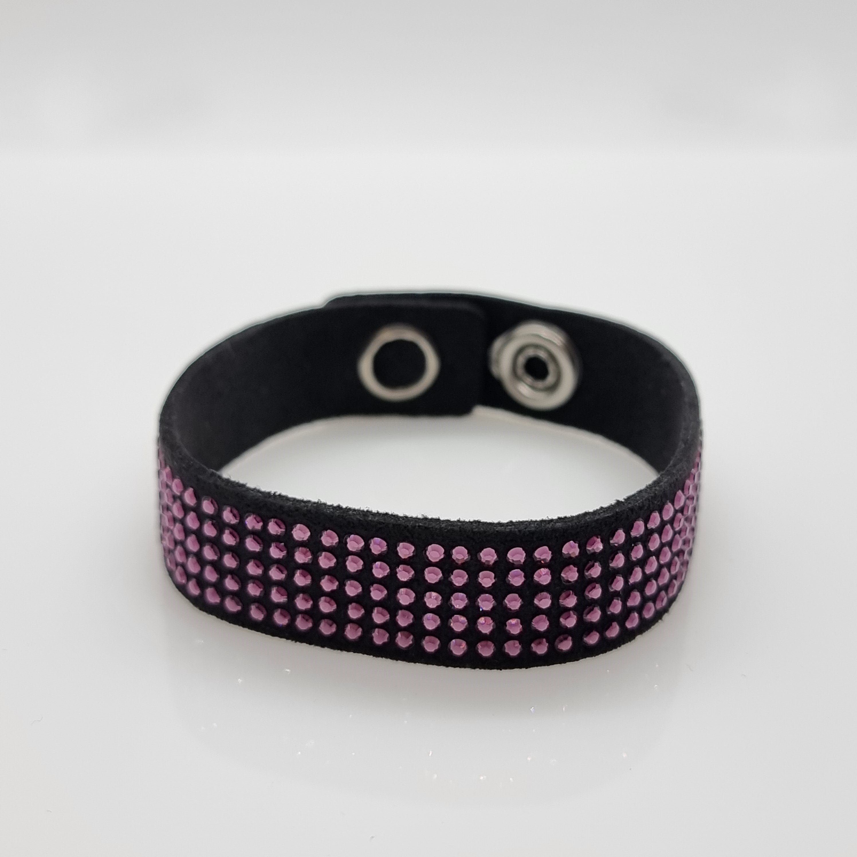 SWAROVSKI Slake Simple Armband Schwarz mit Lila Kristallen 5070268