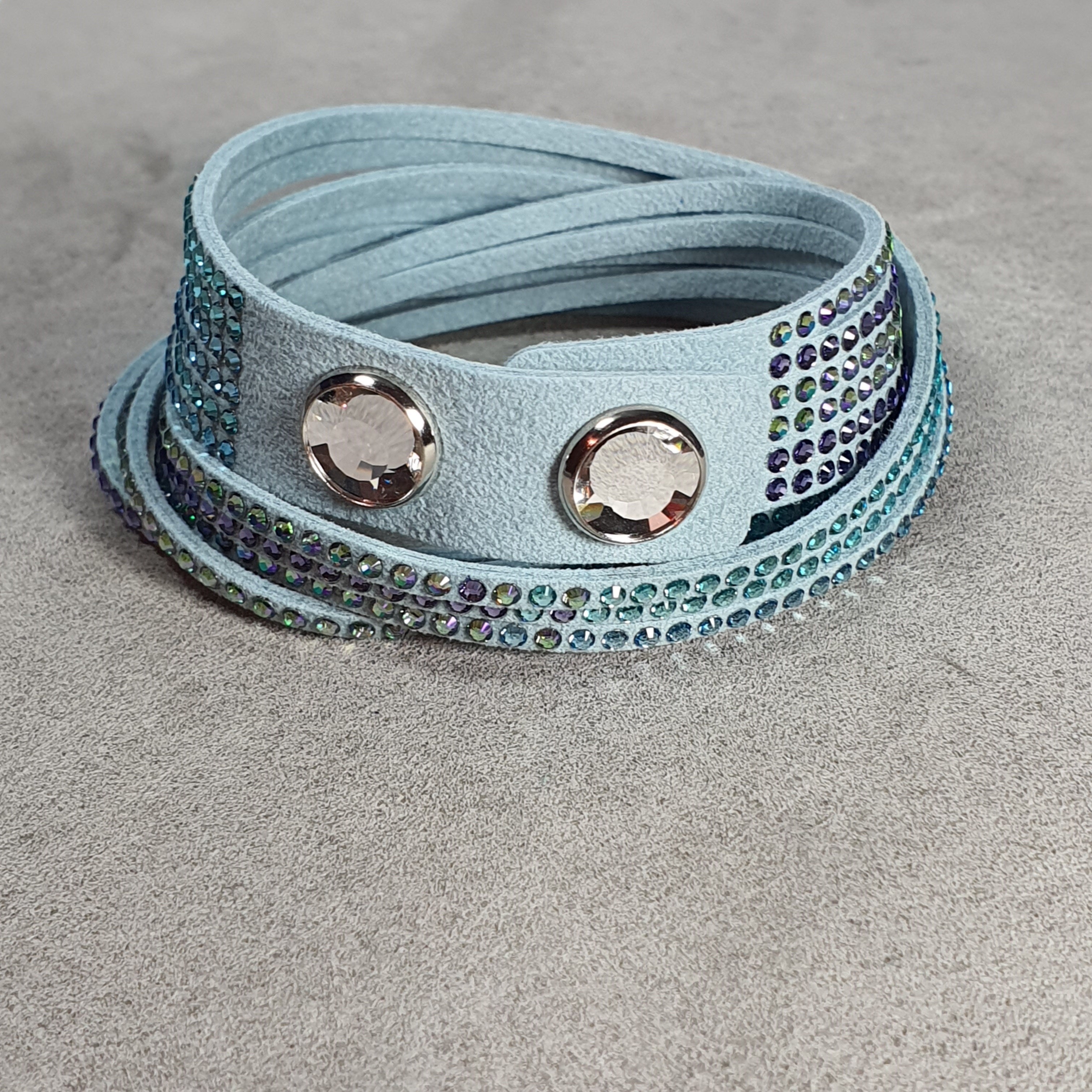 SWAROVSKI Slake Two in One Armband Light Blue Hellblau 5297358