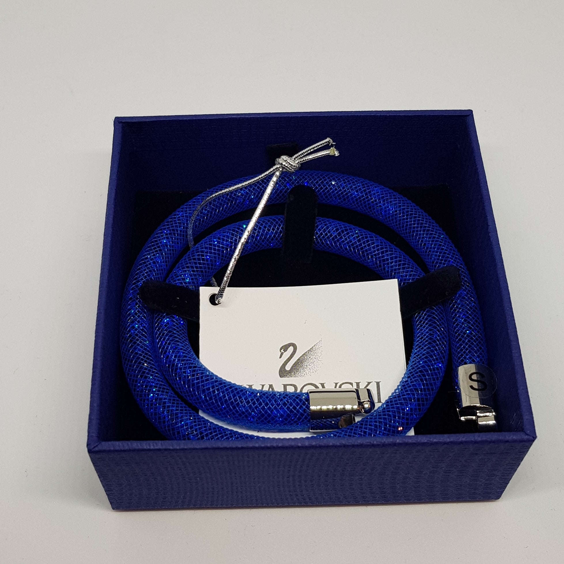 SWAROVSKI Stardust Armband Double Größe S Blau 5186426 oU