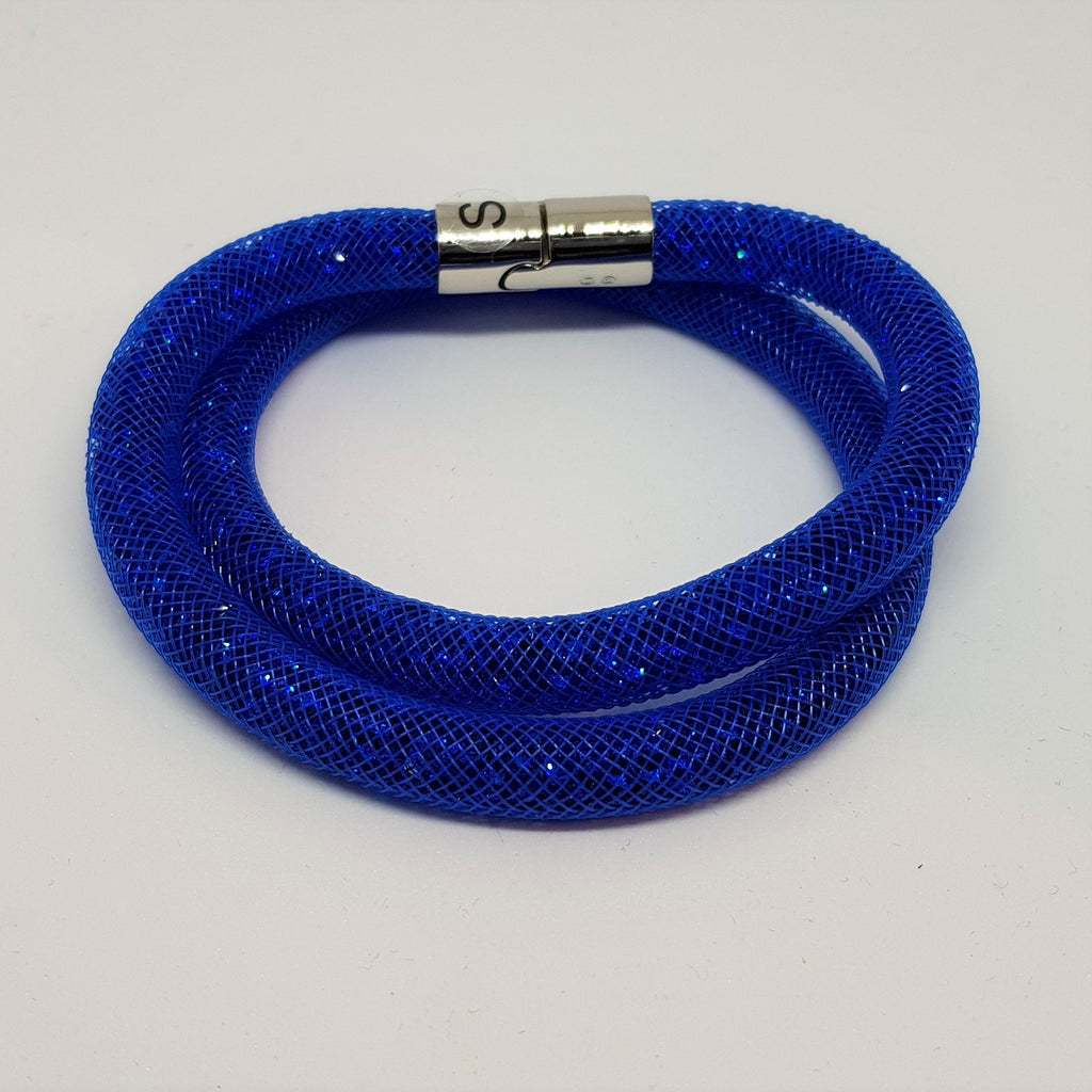 SWAROVSKI Stardust Armband Double Größe S Blau 5186426 oU