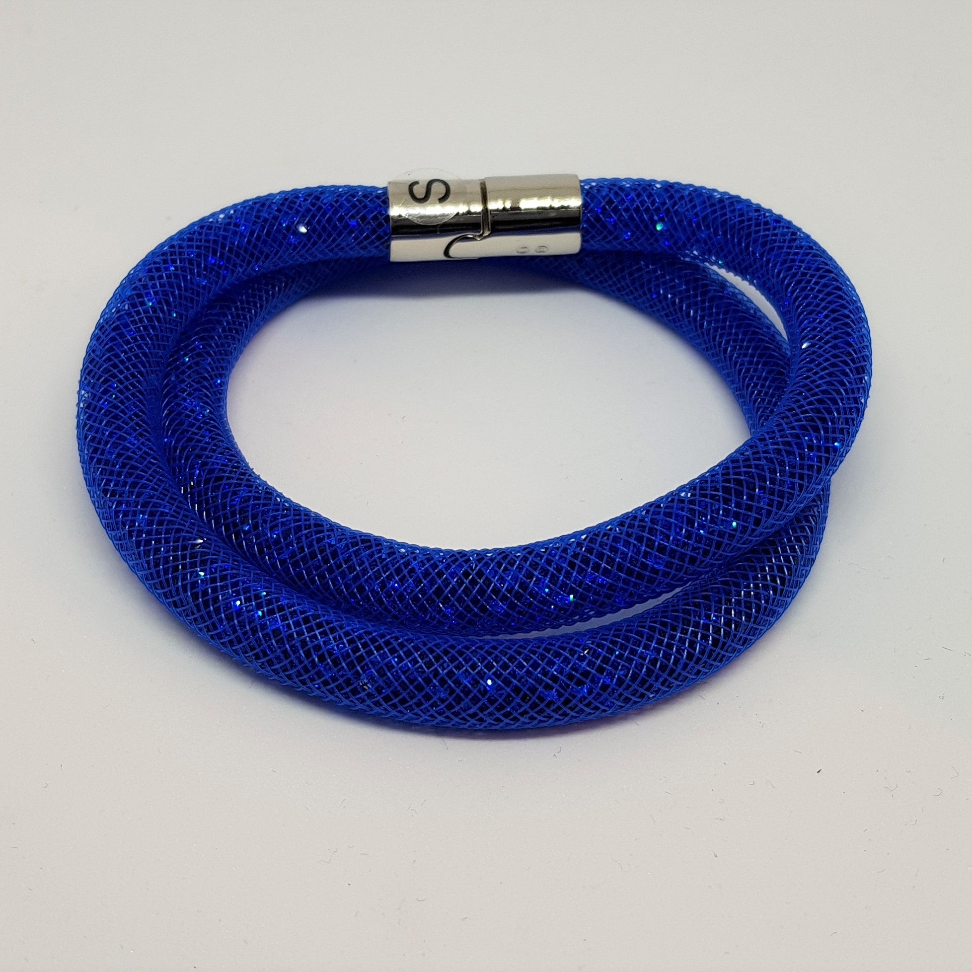 SWAROVSKI Stardust Armband Double Größe S Blau 5186426 oU