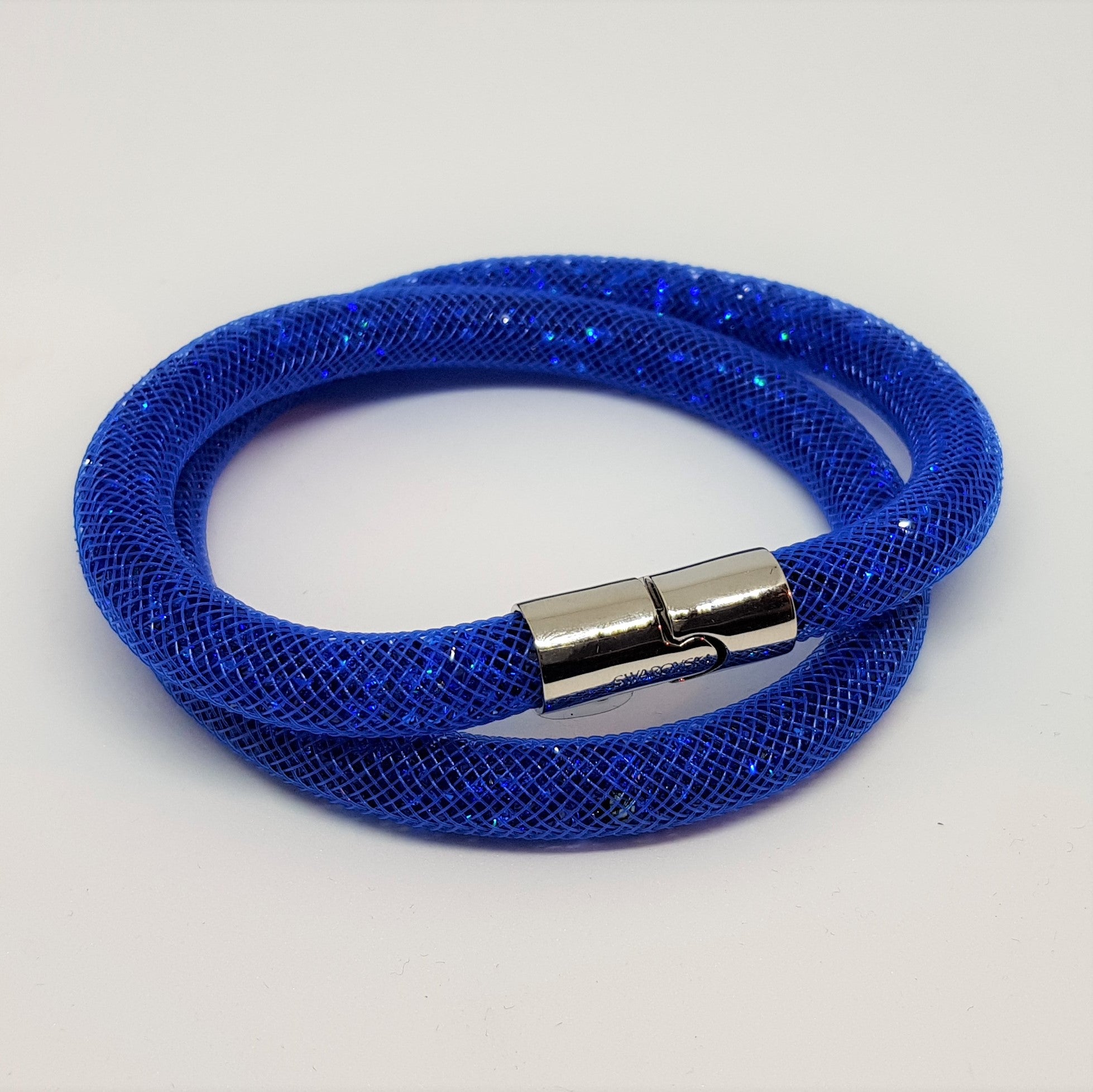 SWAROVSKI Stardust Armband Double Größe S Blau 5186426 oU