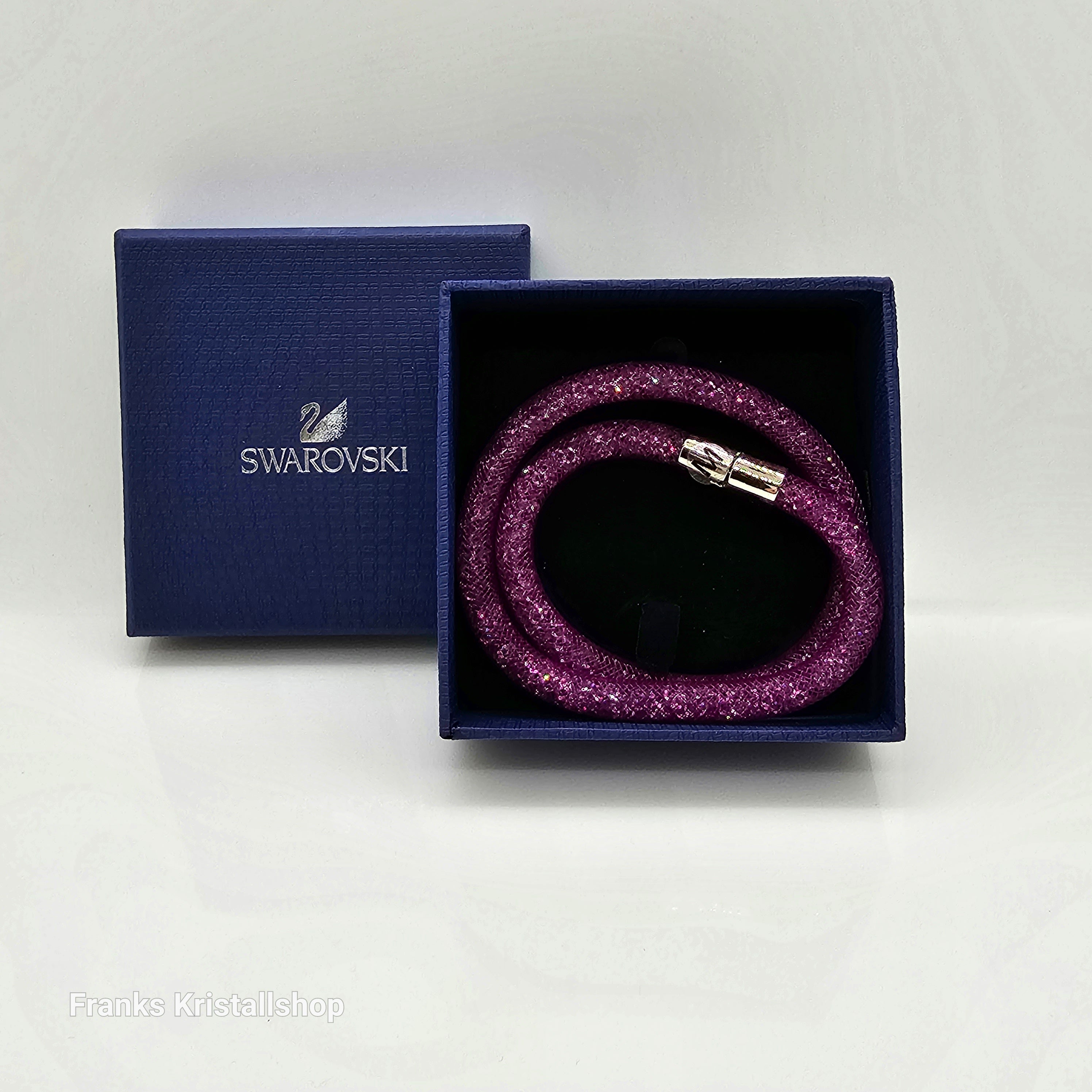 SWAROVSKI Stardust Armband Double Größe M Violett 5221604 oU