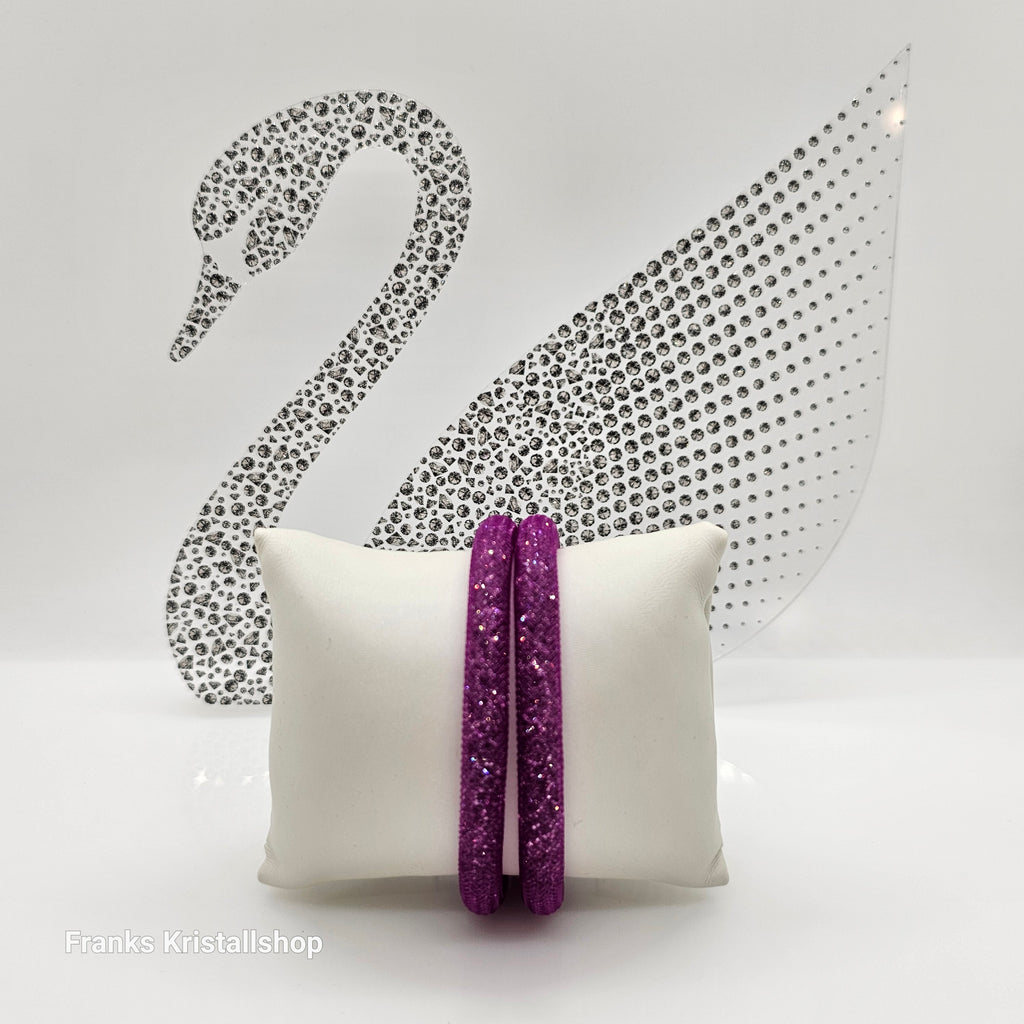 SWAROVSKI Stardust Armband Double Größe S Violett 5186425 oU