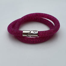 Lade das Bild in den Galerie-Viewer, SWAROVSKI Stardust Armband Double Größe S Fuchsia
