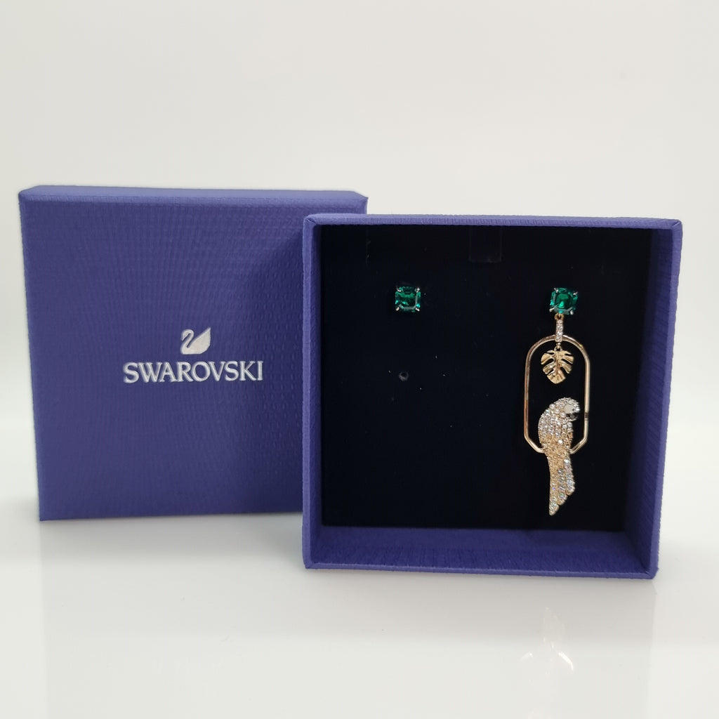 SWAROVSKI Tropical Parrot Ohrringe, mehrfarbig, vergoldet 5519255