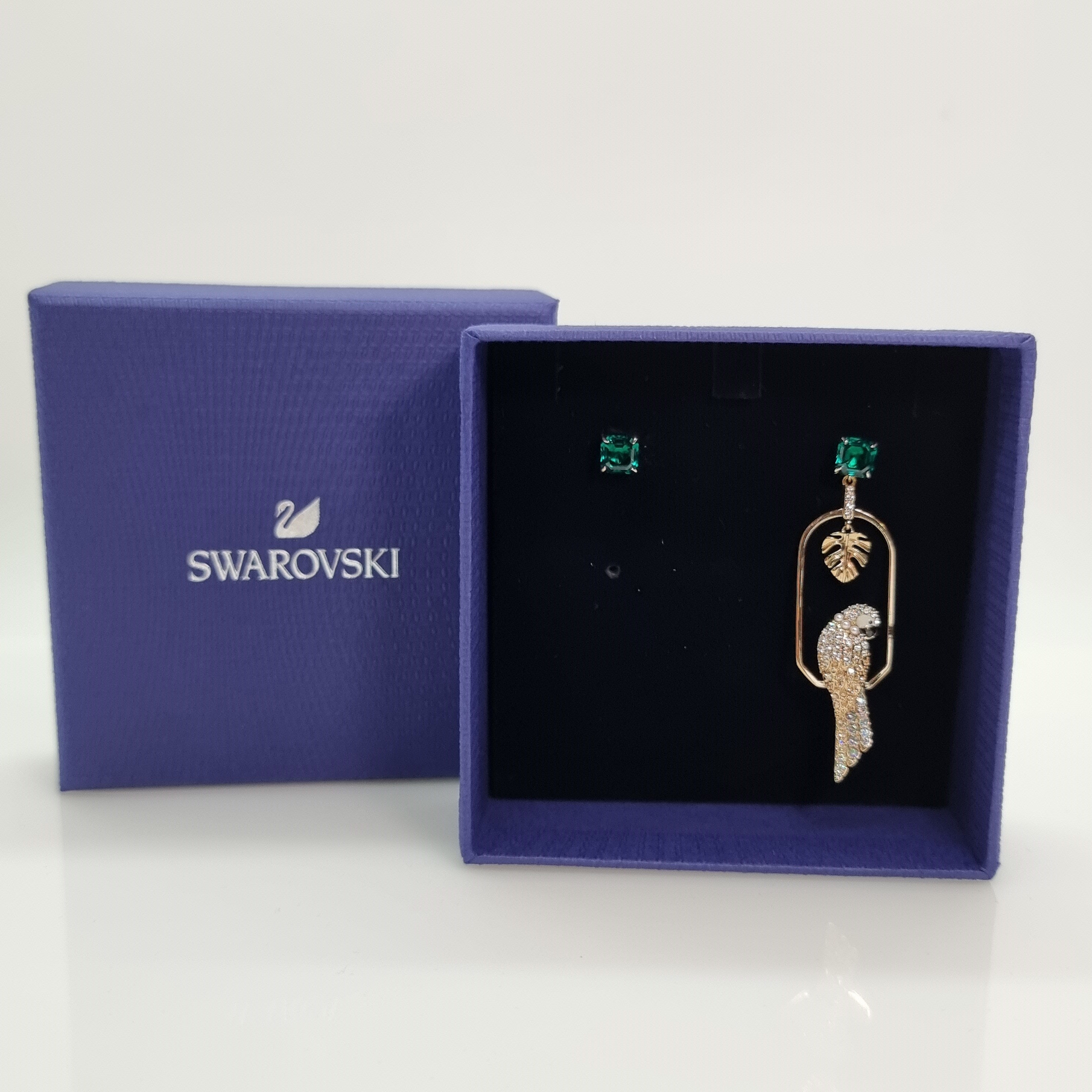 SWAROVSKI Tropical Parrot Ohrringe, mehrfarbig, vergoldet 5519255