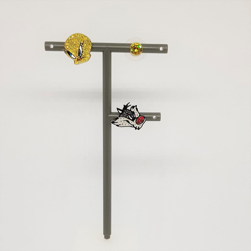SWAROVSKI LOONEY TUNES Tweety und Sylvester Ohrstecker