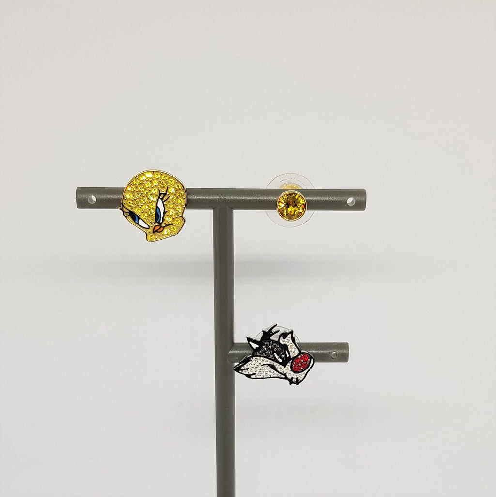 SWAROVSKI LOONEY TUNES Tweety und Sylvester Ohrstecker