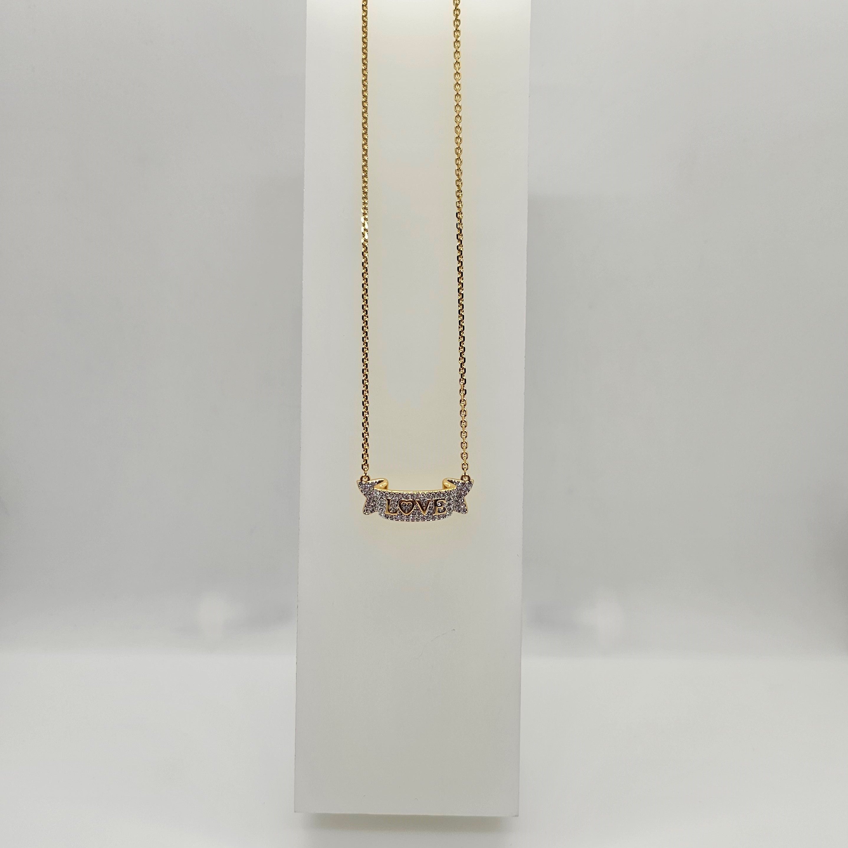 SWAROVSKI Volta Love Halskette Weiß, Goldlegierungsschicht 5657725